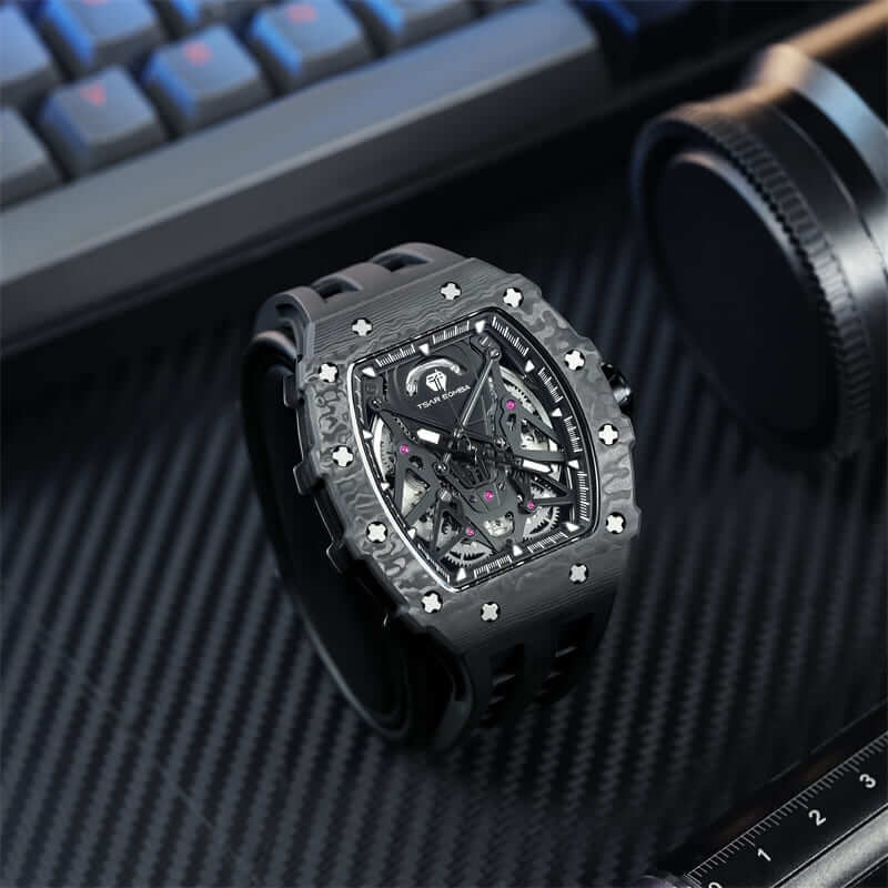 Elemental-Carbon Fiber Automatic Watch TB8207CF(Ship from DE) - Image 11