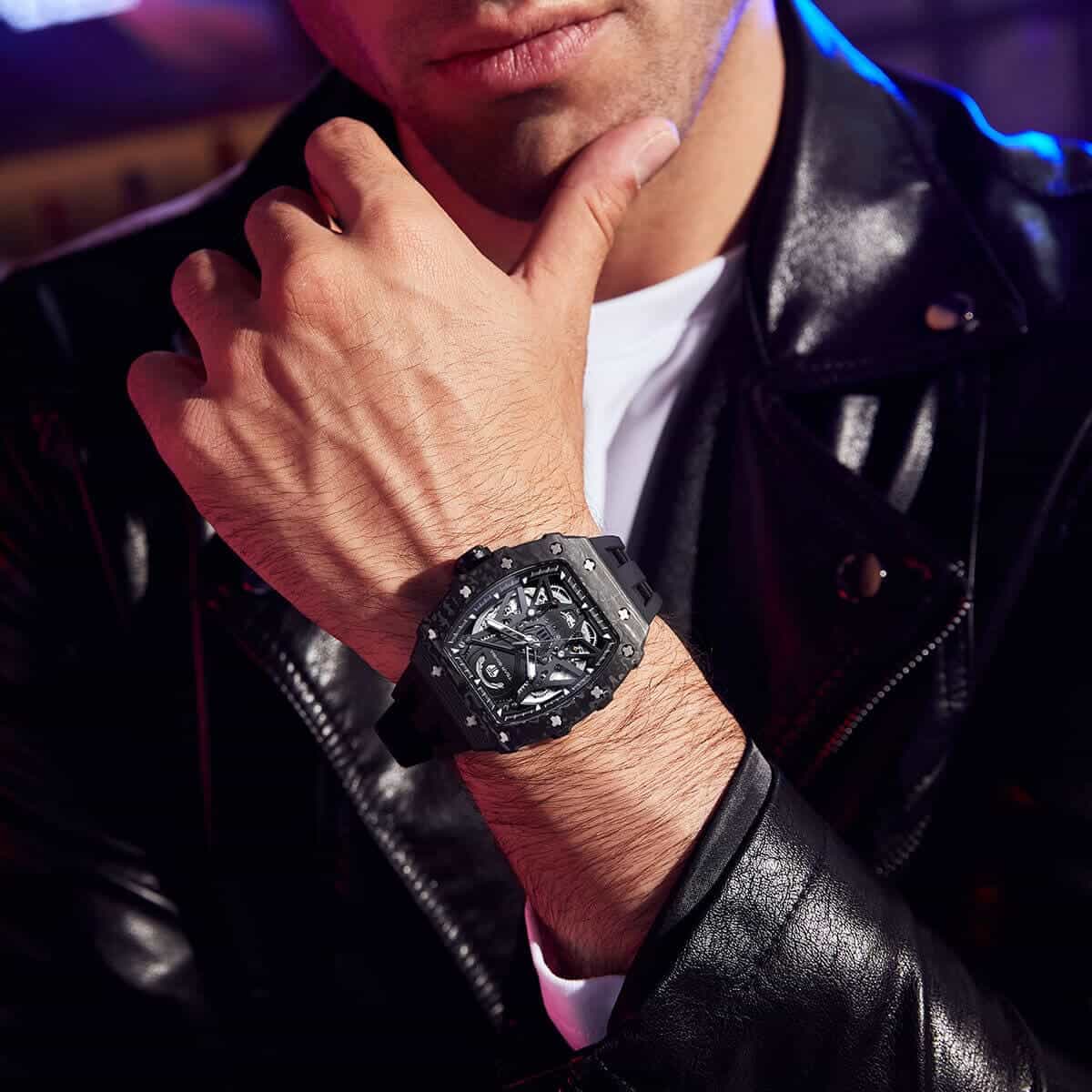 Elemental-Carbon Fiber Automatic Watch TB8207CF(Ship from DE) - Image 8