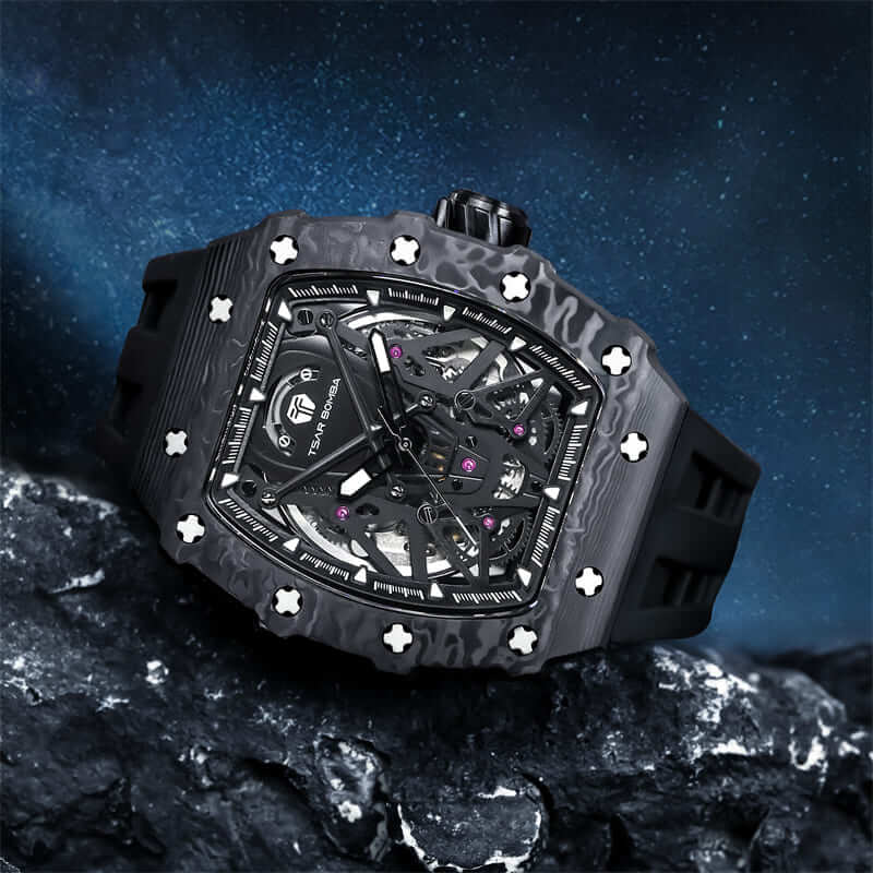Elemental-Carbon Fiber Automatic Watch TB8207CF(Ship from DE) - Image 9