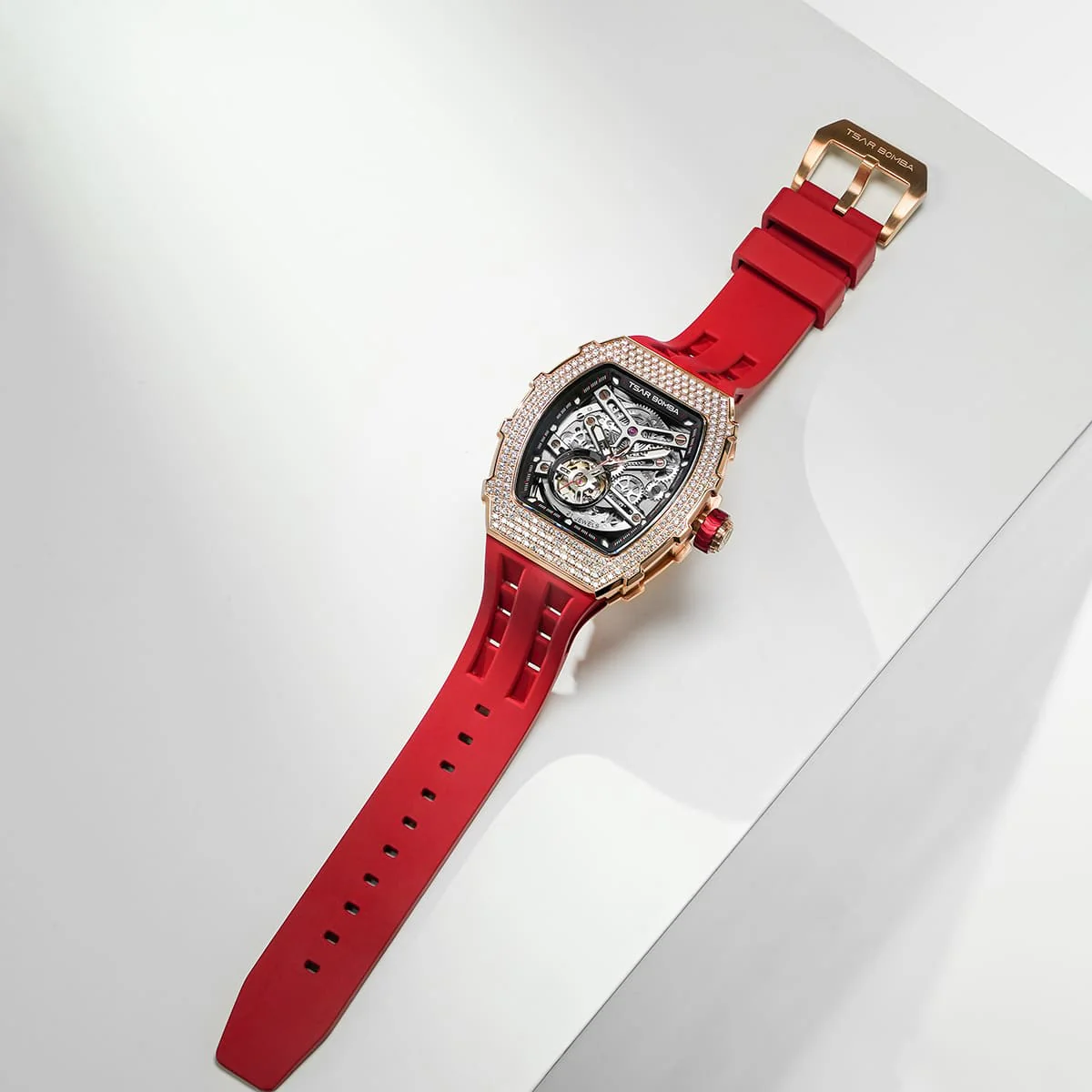 Elemental-Cubic Zirconia Automatic Watch TB8208D - Image 14