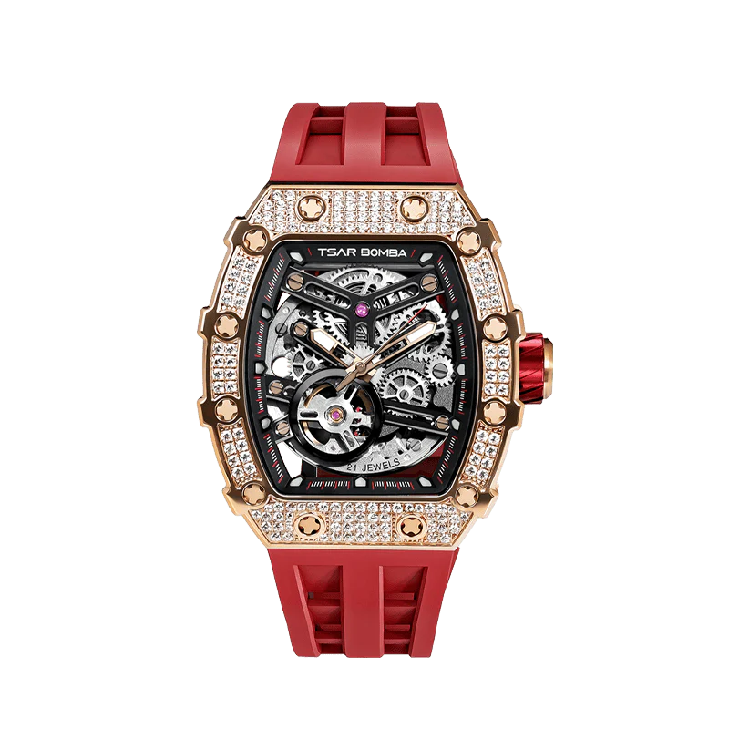 Elemental-Cubic Zirconia Automatic Watch TB8208D(EU) - Image 3