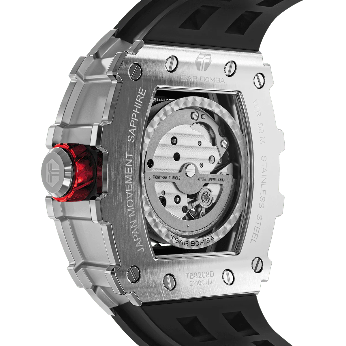 Elemental-Cubic Zirconia Automatic Watch TB8208D(US) - Image 2