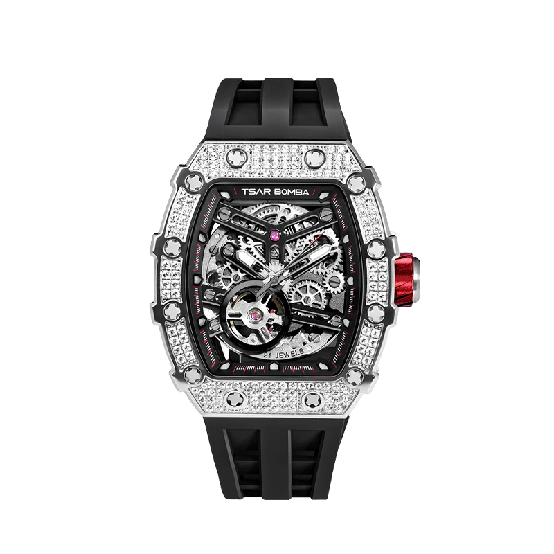 Elemental-Cubic Zirconia Automatic Watch TB8208D(US) - Image 3