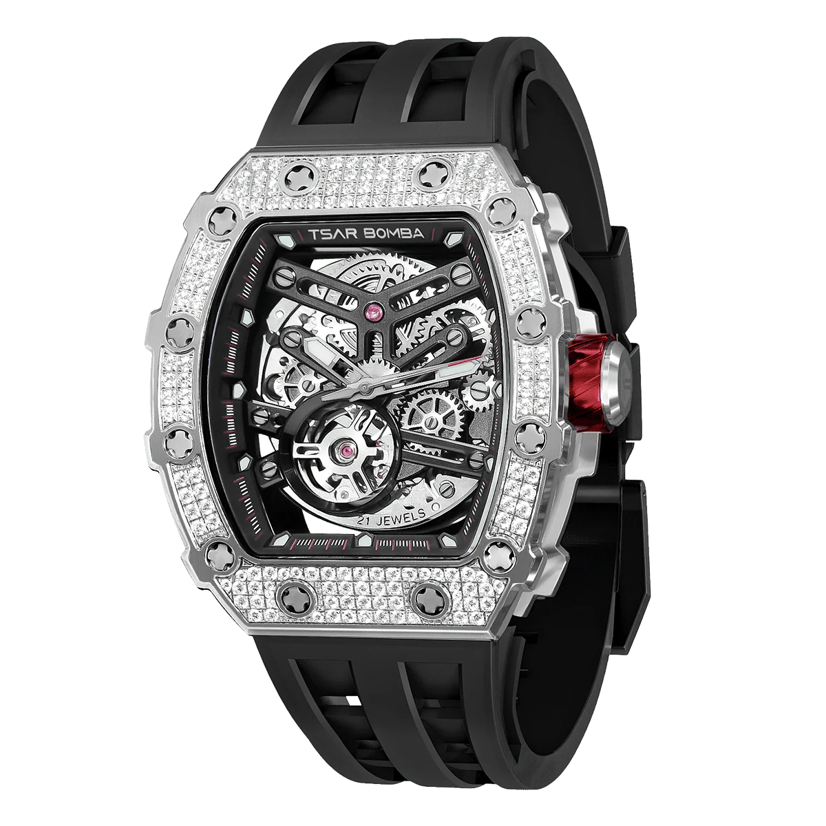 Elemental-Cubic Zirconia Automatic Watch TB8208D(US) - Image 4