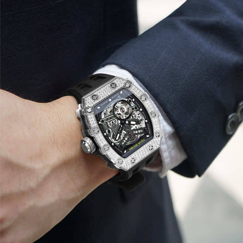 Elemental-Cubic Zirconia Automatic Watch TB8208D(US) - Image 5