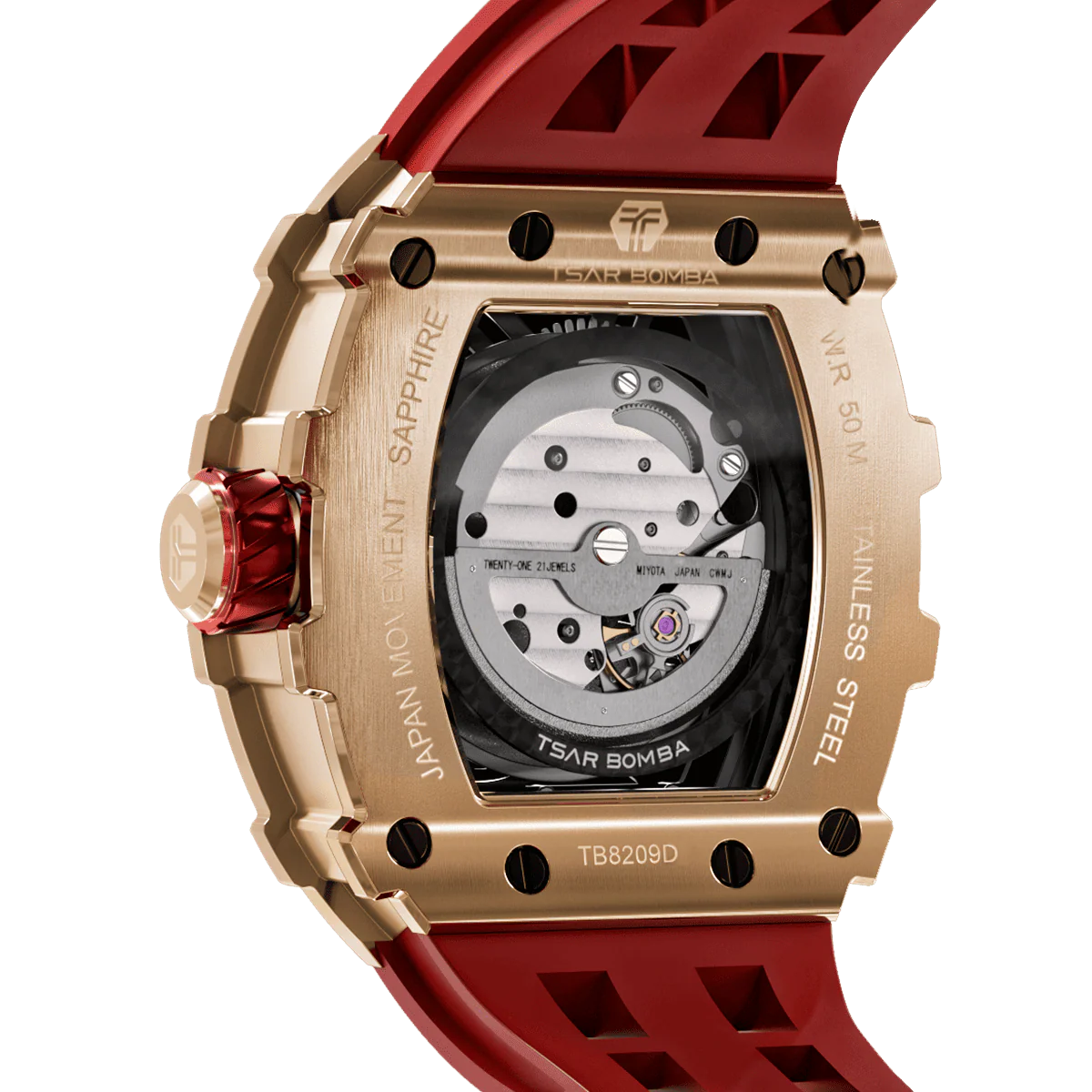 Elemental-Cubic Zirconia Automatic Watch TB8209D(EU) - Image 2