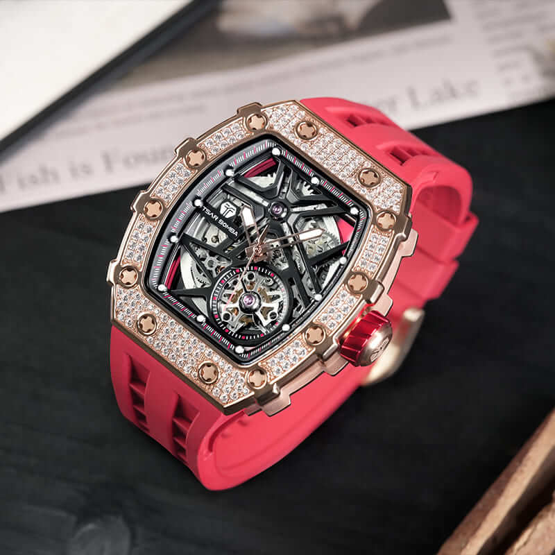 Elemental-Cubic Zirconia Automatic Watch TB8209D(EU) - Image 6