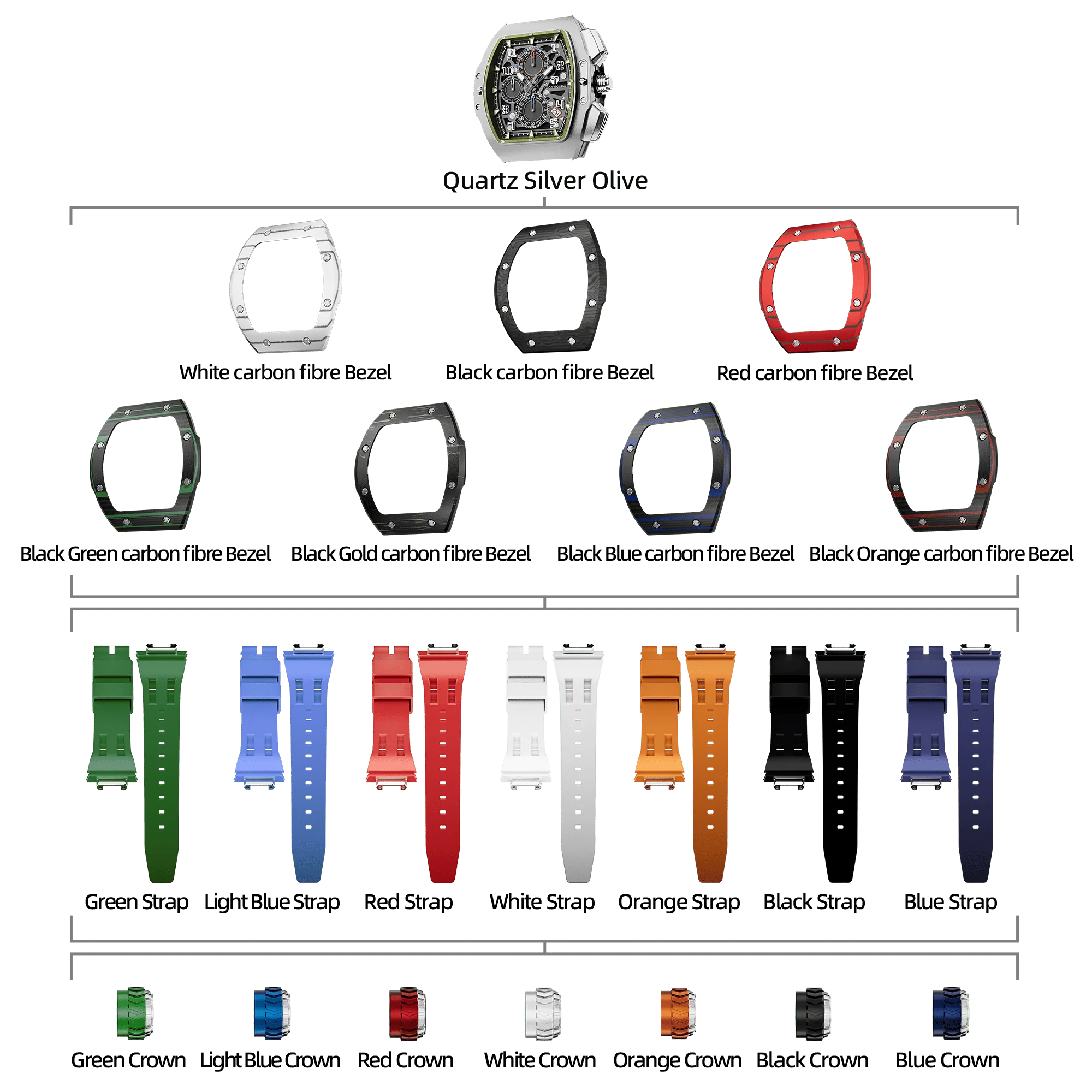 Atomic-Interchangeable Calendar Watch Combo (7-in-1) - Image 25
