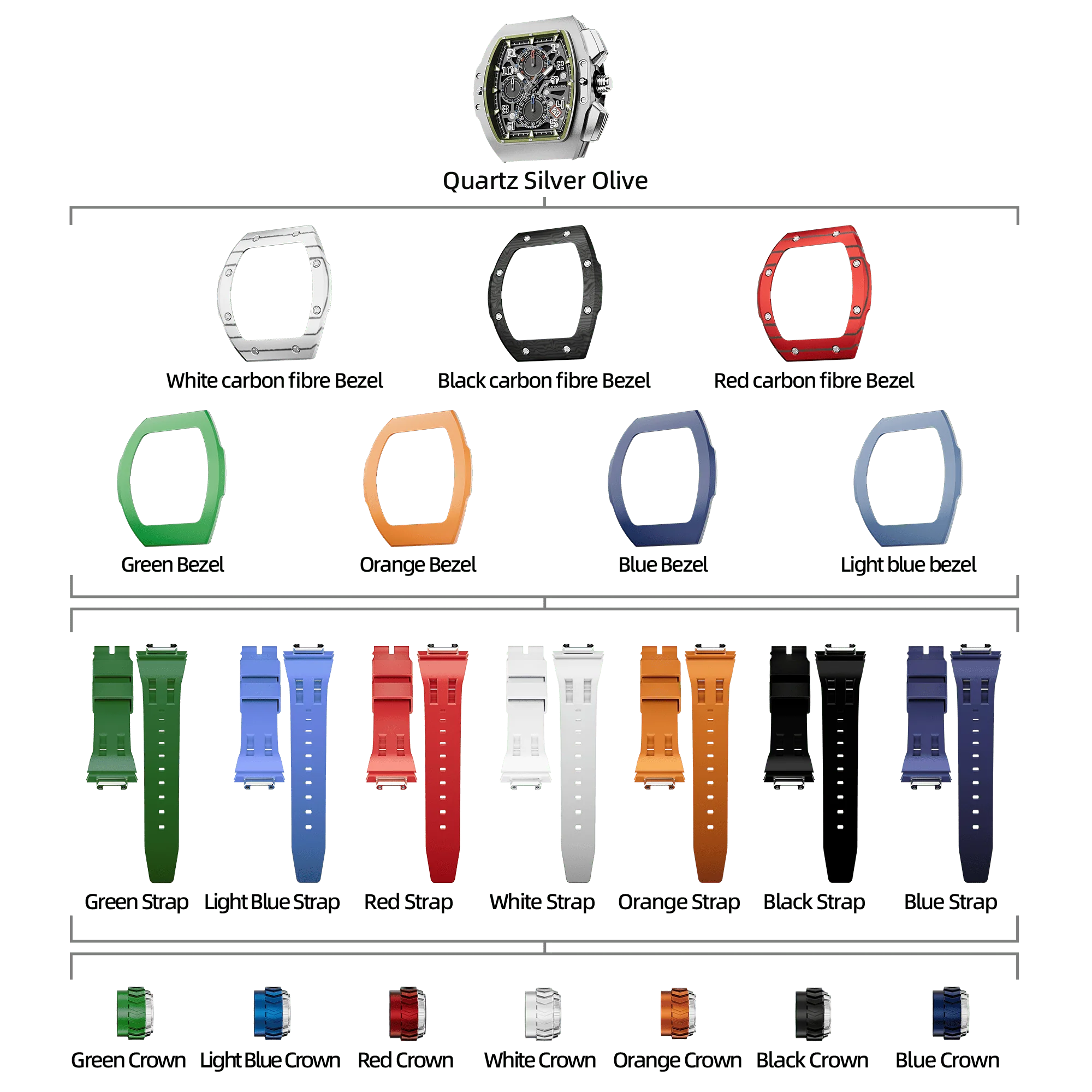 Atomic-Interchangeable Calendar Watch Combo (7-in-1) - Image 28