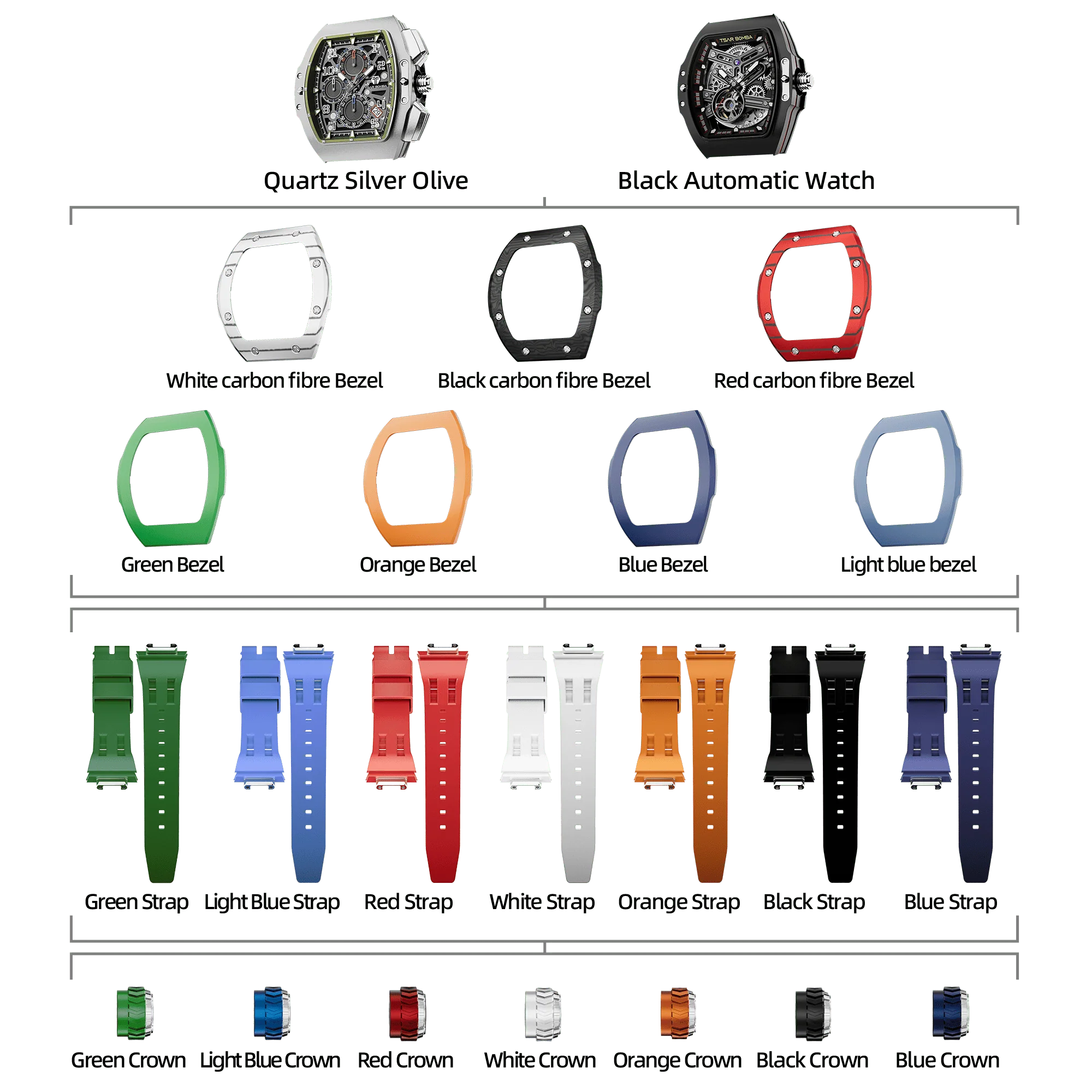 Atomic-Interchangeable Calendar Watch Combo (7-in-1) - Image 30
