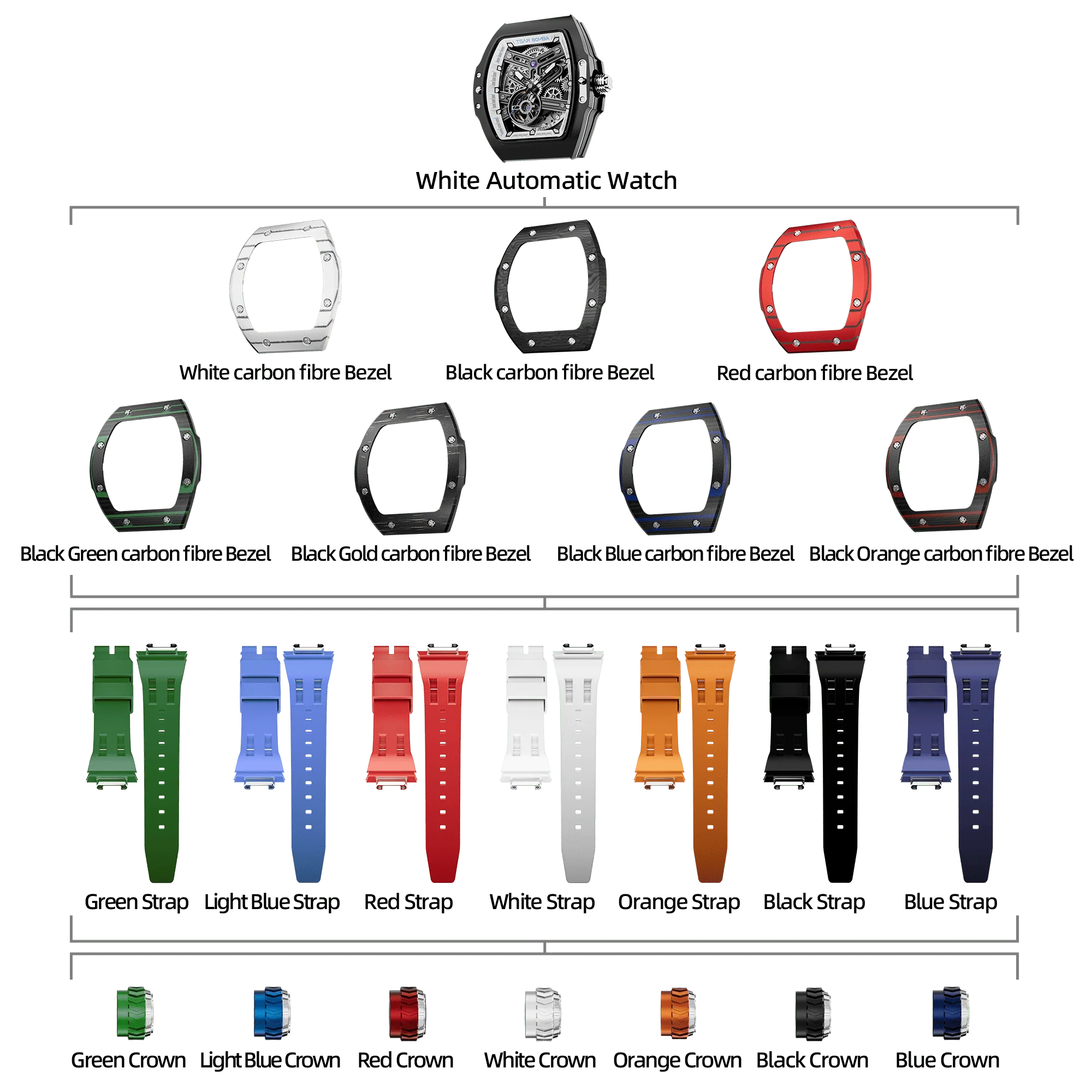Atomic-Interchangeable Automatic Watch Combo (7-in-1) - Image 10