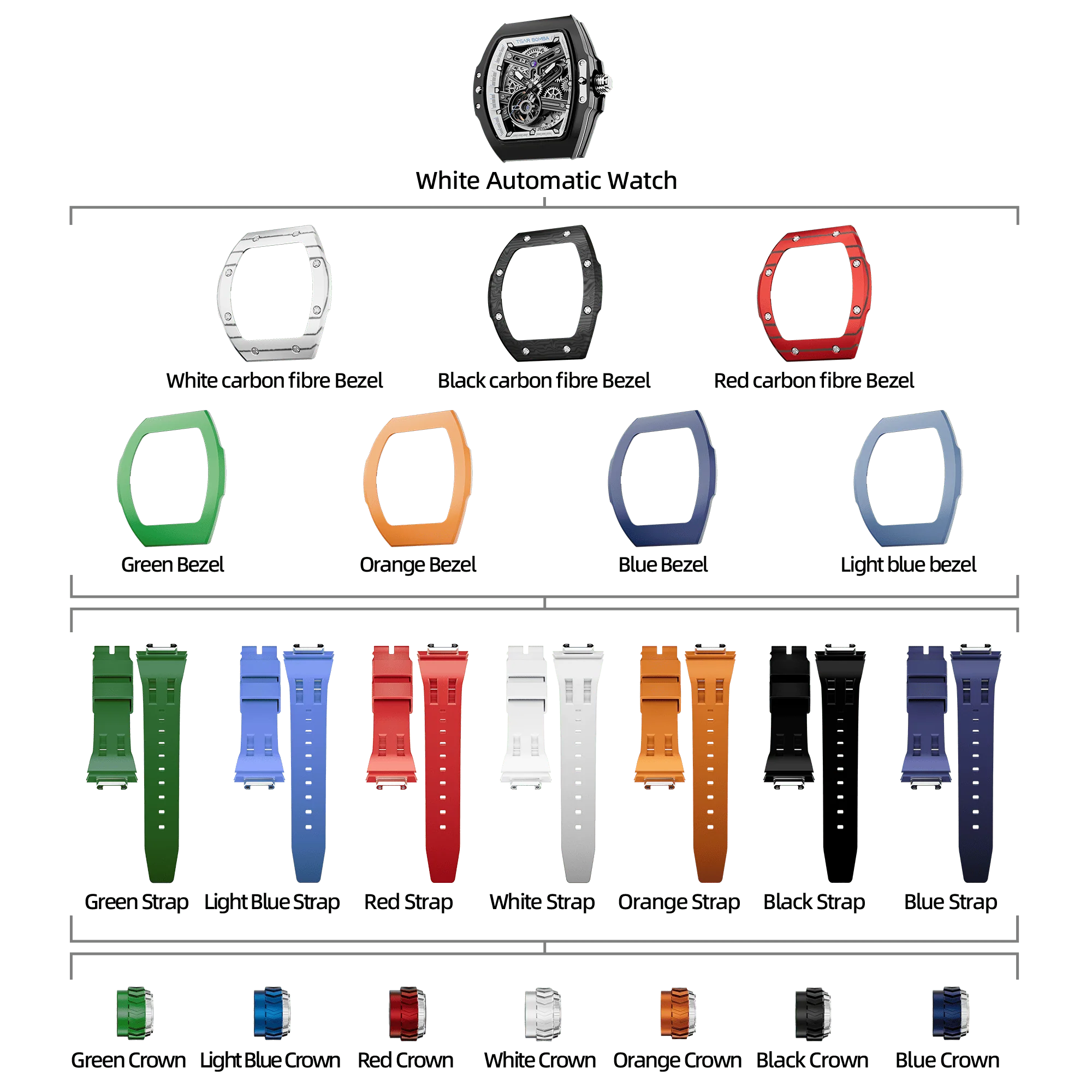 Atomic-Interchangeable Automatic Watch Combo (7-in-1) - Image 14