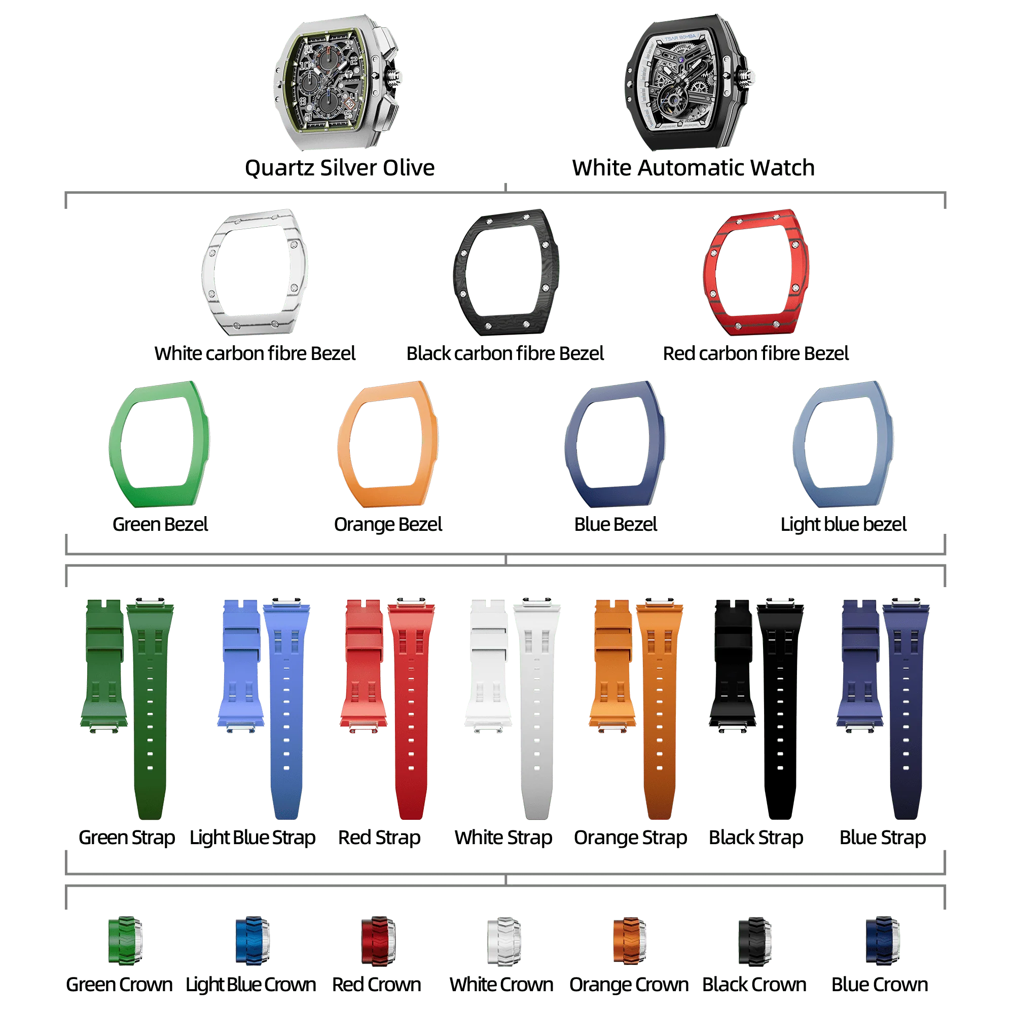Atomic-Interchangeable Automatic Watch Combo (7-in-1) - Image 16