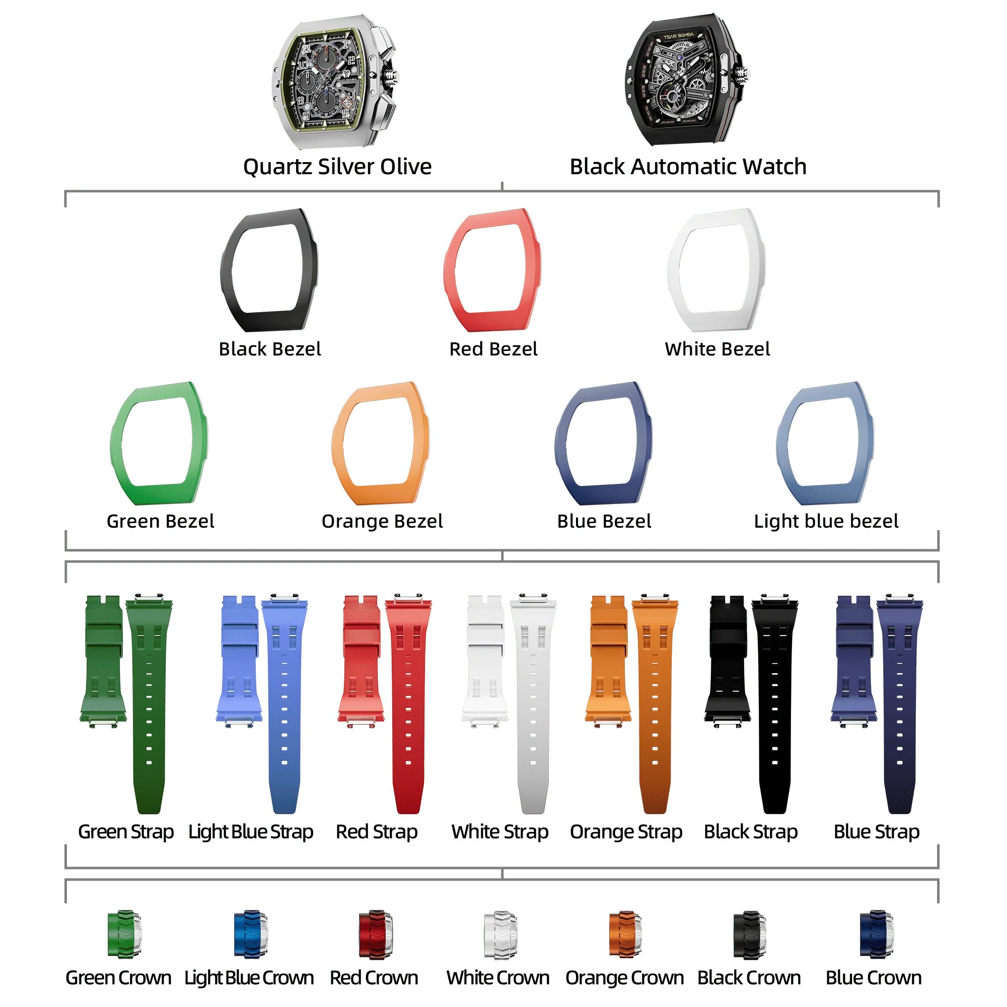 Atomic-Interchangeable Automatic Watch Combo (7-in-1) - Image 22