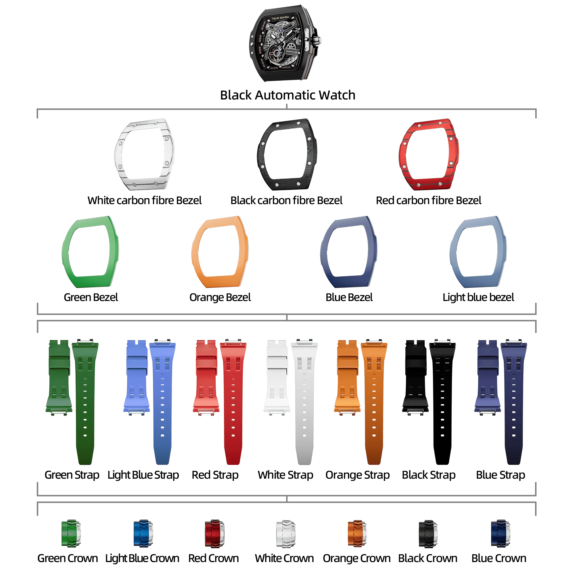 Atomic-Interchangeable Automatic Watch Combo (7-in-1) - Image 34