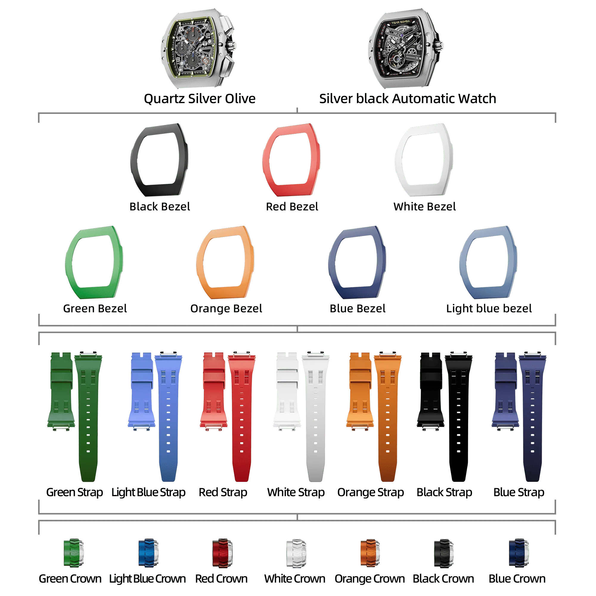 Atomic-Interchangeable Automatic Watch Combo (7-in-1) - Image 47