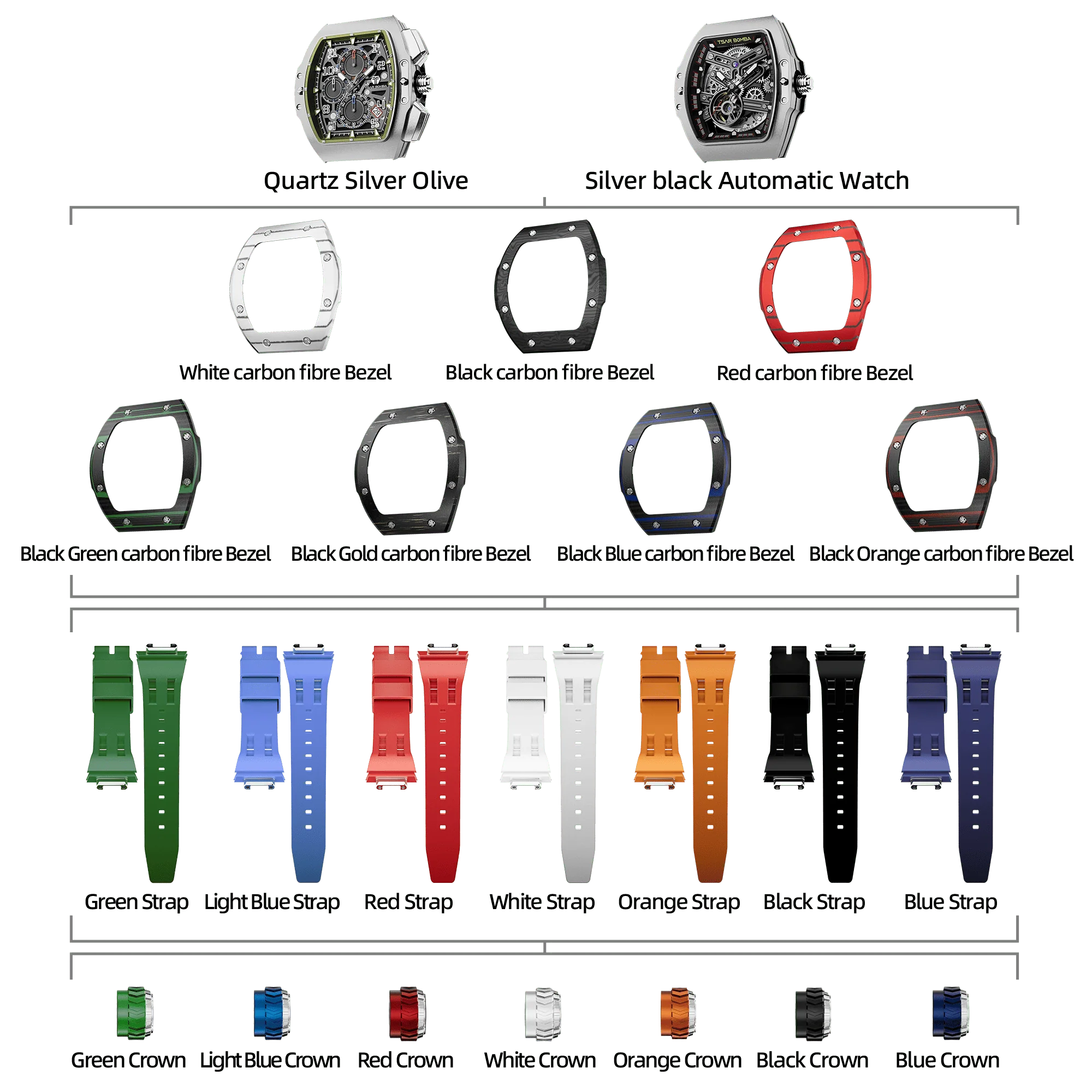 Atomic-Interchangeable Automatic Watch Combo (7-in-1) - Image 55