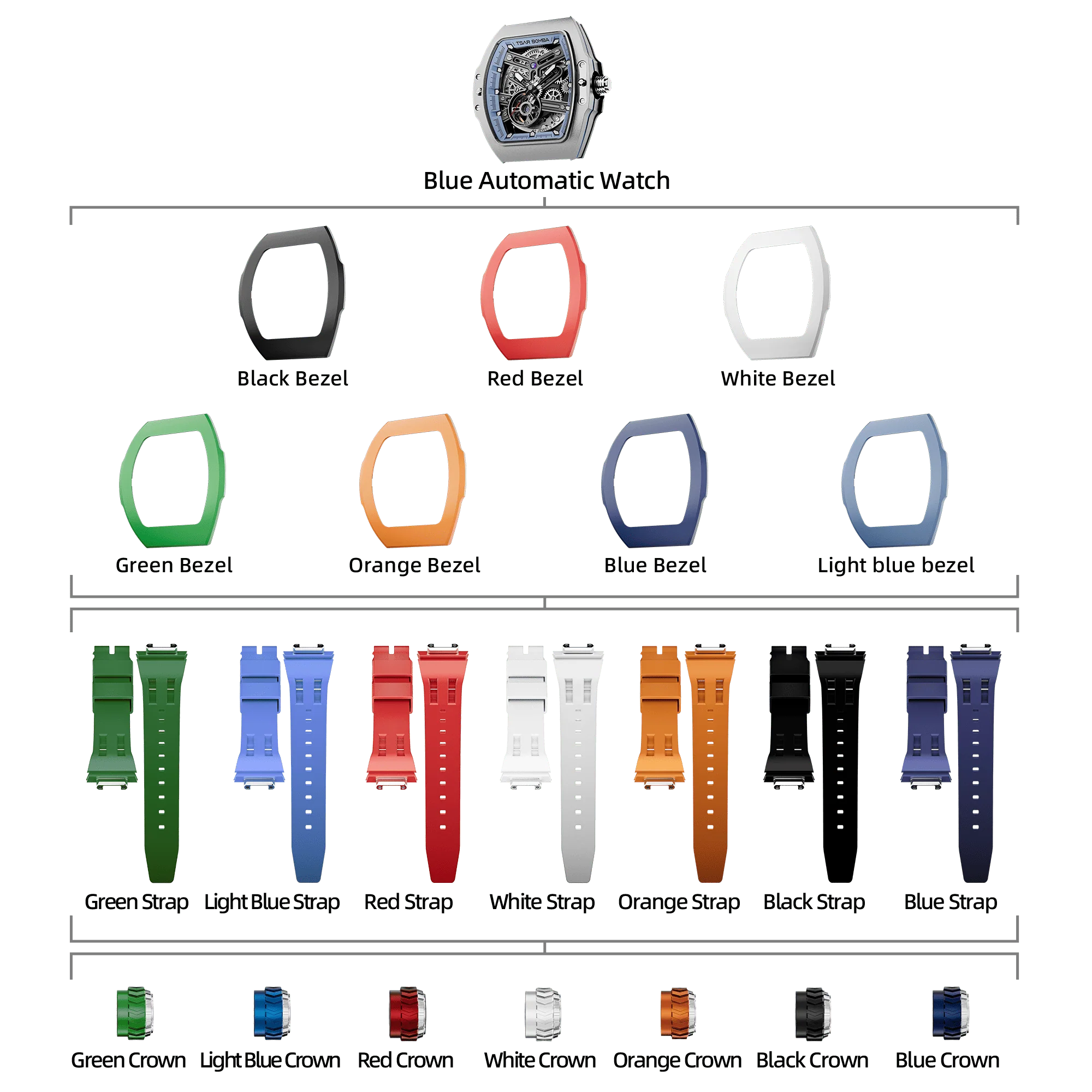 Atomic-Interchangeable Automatic Watch Combo (7-in-1) - Image 64
