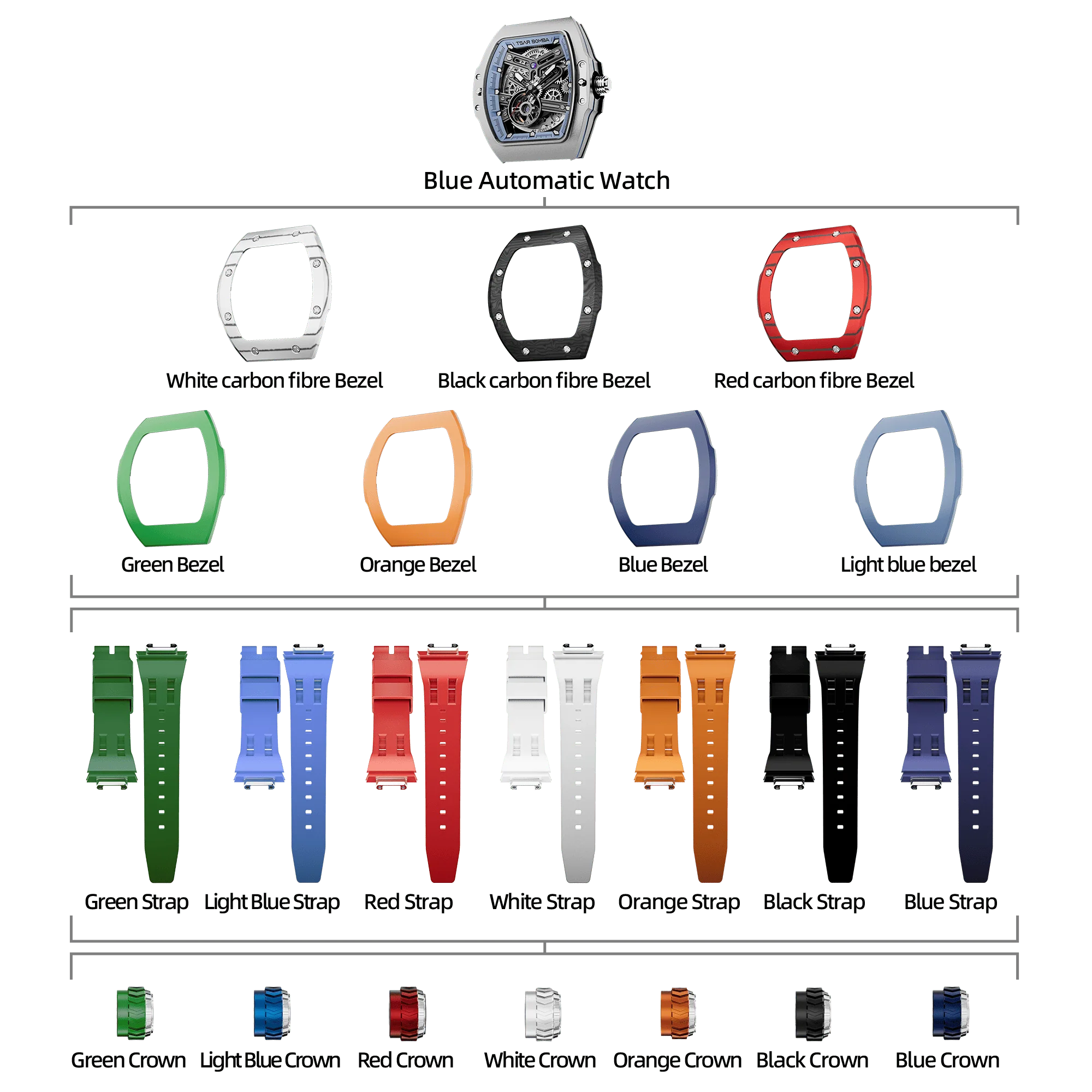 Atomic-Interchangeable Automatic Watch Combo (7-in-1) - Image 72