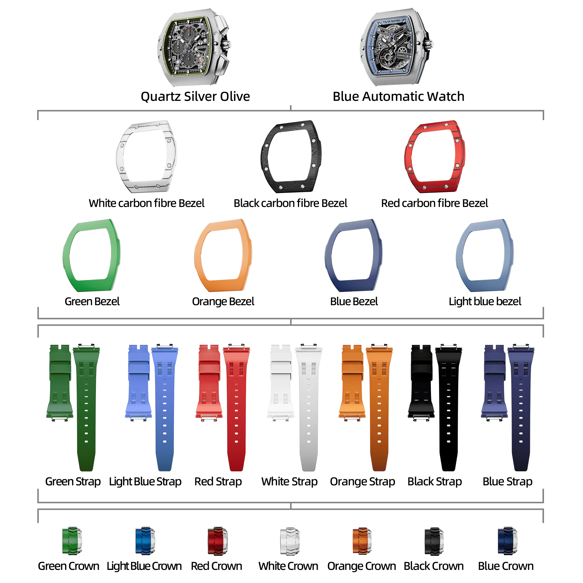 Atomic-Interchangeable Automatic Watch Combo (7-in-1) - Image 74